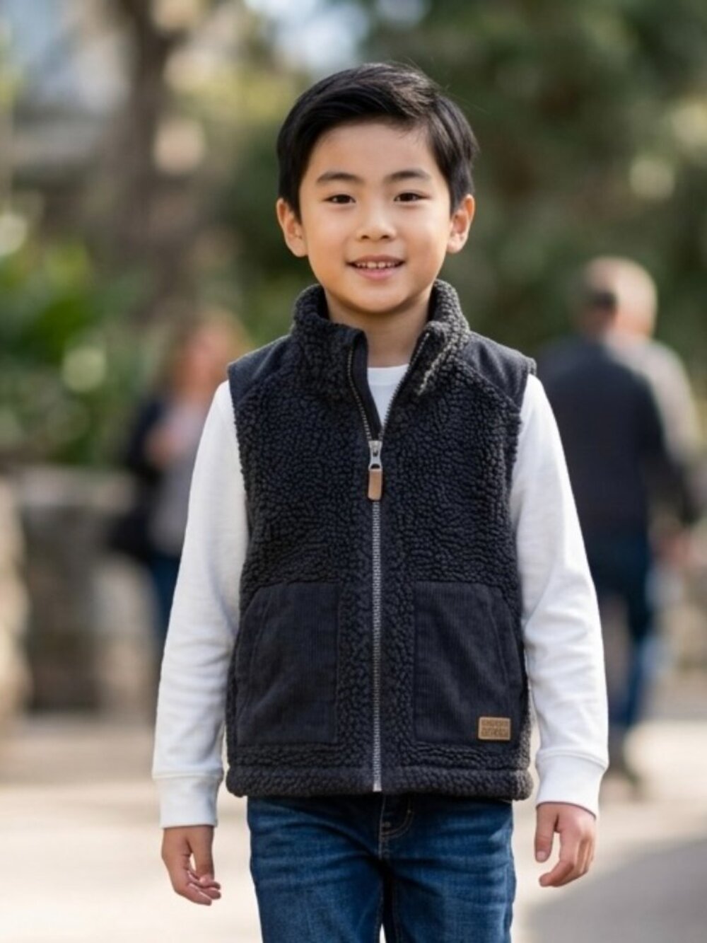 Carter’s Cool Little Dude Fleece And Corduroy Vest‎ Boys Sz 18 Months